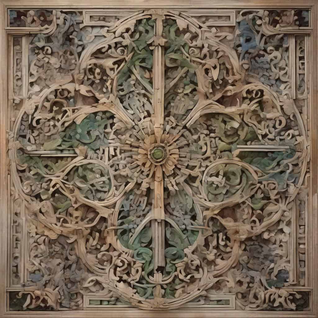 Λατρεμένο ξυλόγλυπτο ρολόι με λεπτομερείς καλλιτεχνικές δημιουργίες και αρχιτεκτονική ομορφιά.